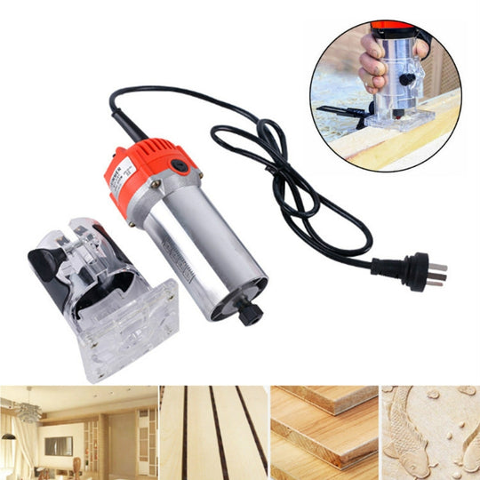 H-6 Woodworking Electric Trimming And Slotting Engraving Machine, Plug Type:UK Plug
