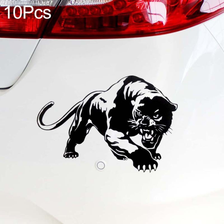 10pcs Wild Panther Car Body Decal Car Stickers Motorcycle Decorations, Size: 19x12cm(Black) by buy2fix