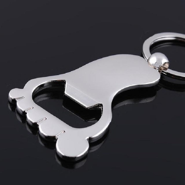 Personality Creative Male and Female Metal Keychain Bottle Opener, Specification: Silver - Key Rings by buy2fix | Online Shopping UK | buy2fix