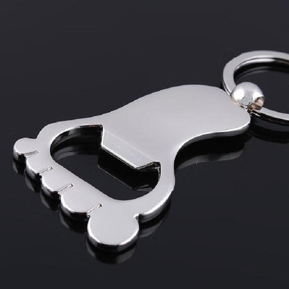 Personality Creative Male and Female Metal Keychain Bottle Opener, Specification: Silver - Key Rings by buy2fix | Online Shopping UK | buy2fix