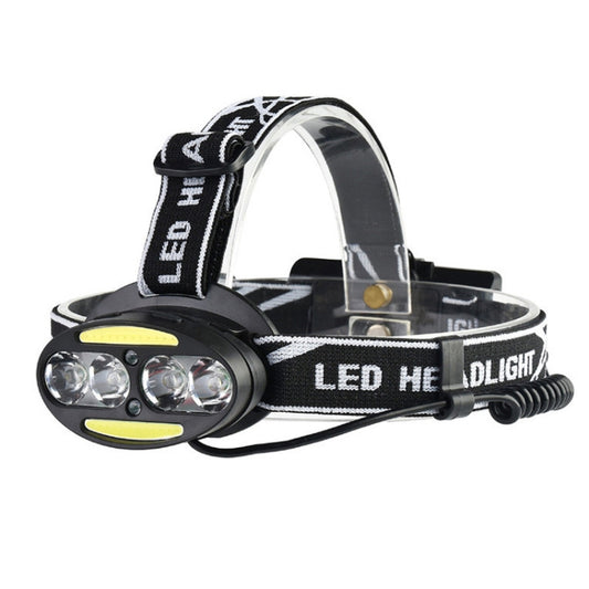 30000 LM 4 × XML-T6 + 2 × COB + 2 × Red LED Head Lamp Flashlight Torch Lantern - Headlamp by buy2fix | Online Shopping UK | buy2fix