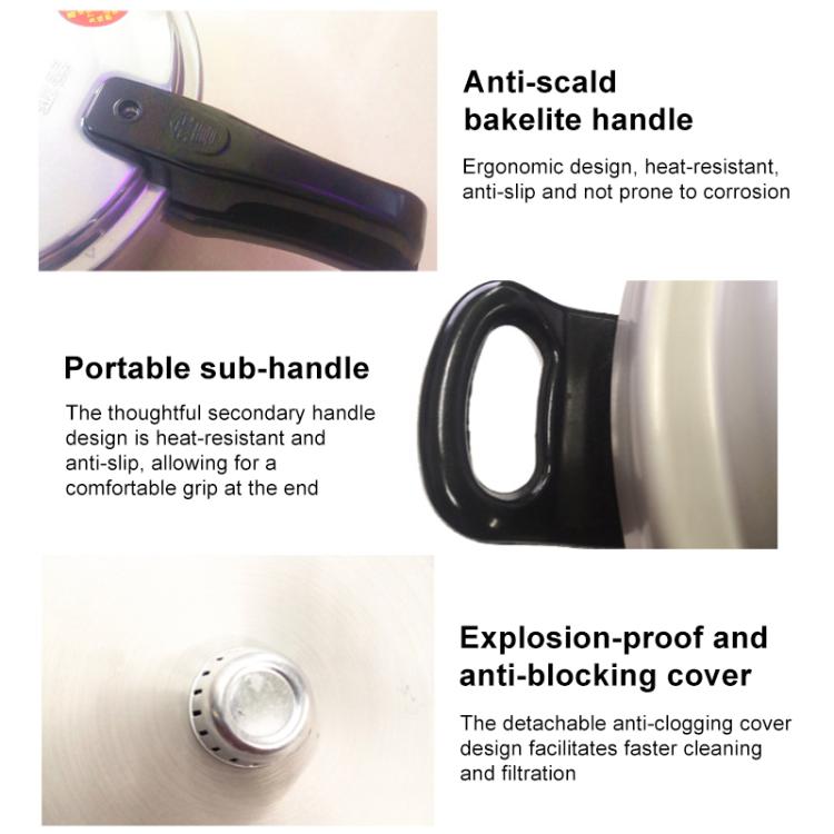 Household Aluminum Pressure Cooker Electric Pressure Cooker Suitable for Gas Stove, Type:18cm Single Use Bottom by buy2fix