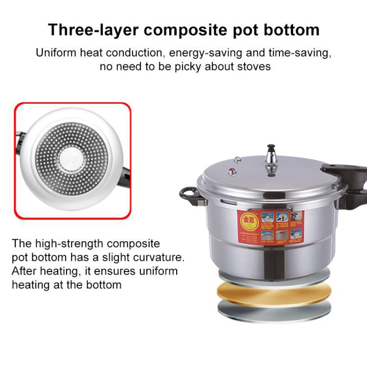Household Aluminum Pressure Cooker Electric Pressure Cooker Suitable for Gas Stove, Type:20cm Single Use Bottom - Pressure Cookers & Parts by buy2fix | Online Shopping UK | buy2fix