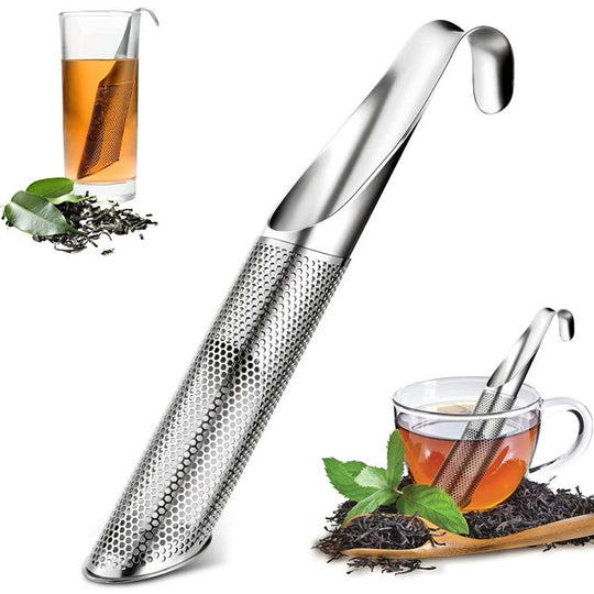 LScook Stainless Steel Tea Strainer Amazing Tea Infuser Pipe Design Touch Feel Good Holder Tool Tea Spoon Infuser Filter