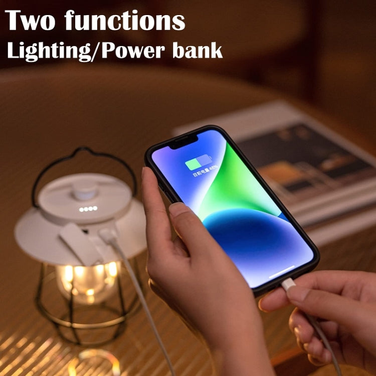 Outdoor Hanging Camping Lights Tent Lighting Atmosphere Lights(Handle White) by buy2fix