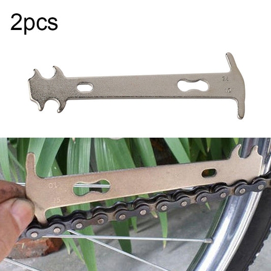 2pcs icycle Chain Test Caliper Mountain Bike Chain Wear Replacement Detection Rail Tool - Maintenance tools by buy2fix | Online Shopping UK | buy2fix