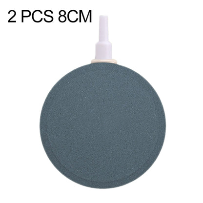 2 PCS 8cm Bubble Tray Aquarium Oxygen Bubble Stone Gas Plate Oxygenation Head Sand Table Oxygen Disk Gas Stone - Air Pumps by buy2fix | Online Shopping UK | buy2fix