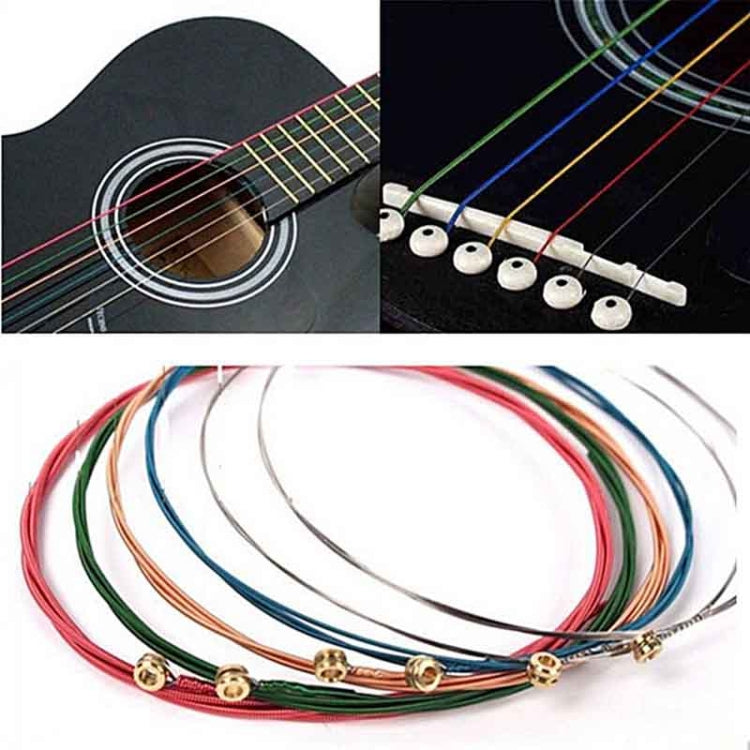 6 in 1 Multicolor E-A Guitar Strings - String Instrument Accessories by buy2fix | Online Shopping UK | buy2fix