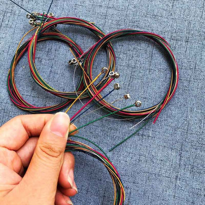 6 in 1 Multicolor E-A Guitar Strings - String Instrument Accessories by buy2fix | Online Shopping UK | buy2fix