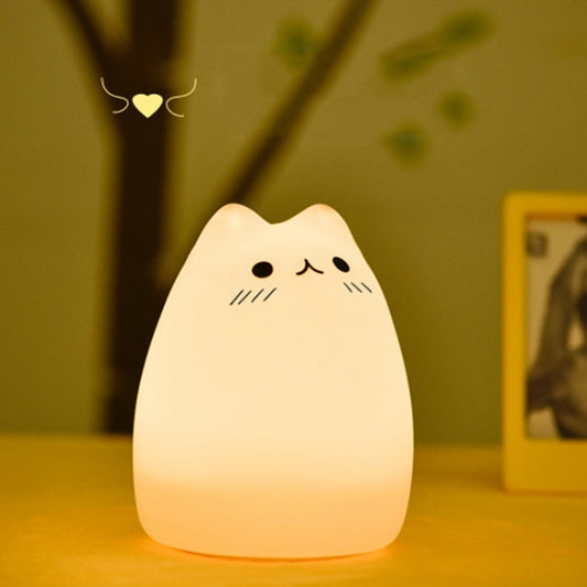 USB Charging Novelty Night Lights Cute Children Night Lamp Distant Control Touch Sensor Light Home Decor Lighting(Popular Cat ?) by buy2fix