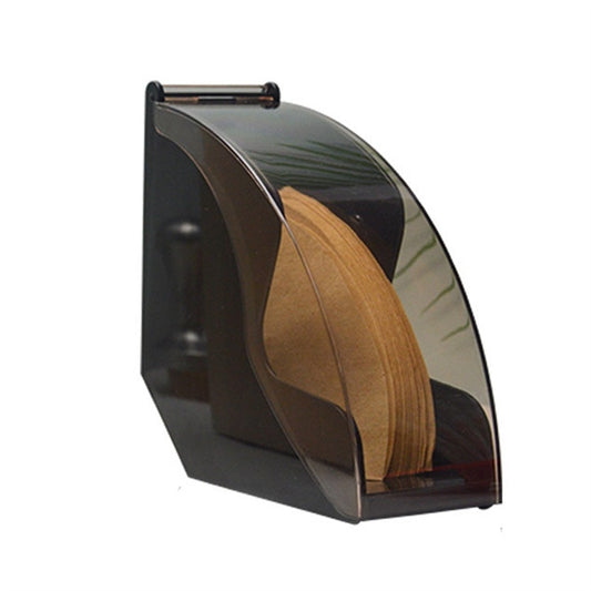Filter Paper Holder Tapered Filter Paper Box Filtering Paper Storage Rack Stand Coffee Tools with Dust-Proof Cover - Coffee Machine Parts by buy2fix | Online Shopping UK | buy2fix