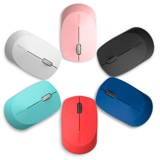 Rapoo M100G 2.4GHz 1300 DPI 3 Buttons Office Mute Home Small Portable Wireless Bluetooth Mouse(Light Gray) - Wireless Mice by Rapoo | Online Shopping UK | buy2fix