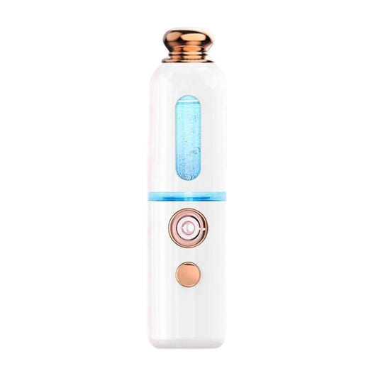 Facial Steamer Nano Spray Water Replenishing Instrument Portable Cold Spray Machine Charging Beauty Instrument Automatic Alcohol Sprayer, Style:Crown(White) - Beauty Instrument by buy2fix | Online Shopping UK | buy2fix