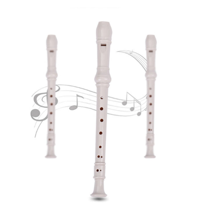 5 PCS SW8 Swan 8-hole Student Children Plastic Clarinet German Treble Flute(White) - Wind Instrument Accessories by buy2fix | Online Shopping UK | buy2fix