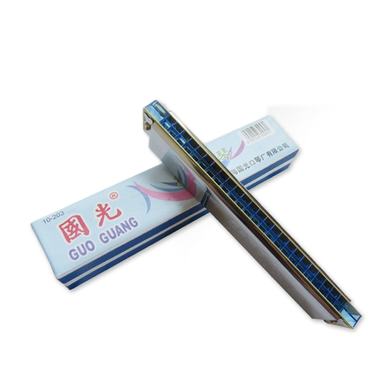 24-hole Echo Polyphony Stress Harmonica Instrument(Stress) - Wind Instrument Accessories by buy2fix | Online Shopping UK | buy2fix