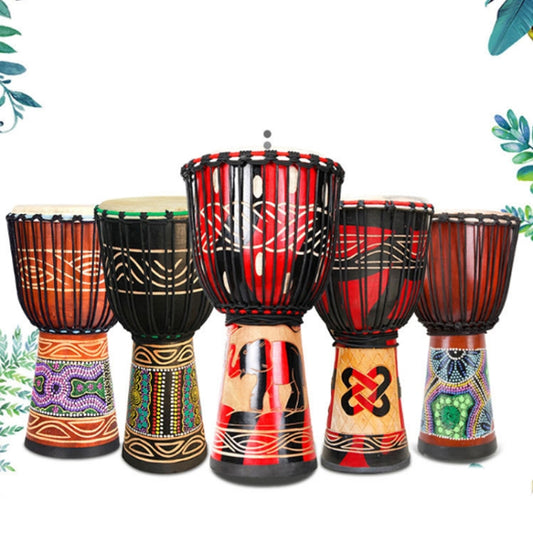 Engraved African Drum Children Kindergarten Percussion Instruments Sheepskin Tambourine, Random Delivery, Size:Small 8 In - Percussion Accessories by buy2fix | Online Shopping UK | buy2fix