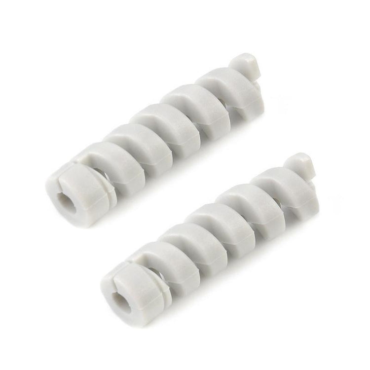 4pcs Spiral Style Silicone Data Cable Protective Cover Anti-wire Break Winder(Gray) by buy2fix