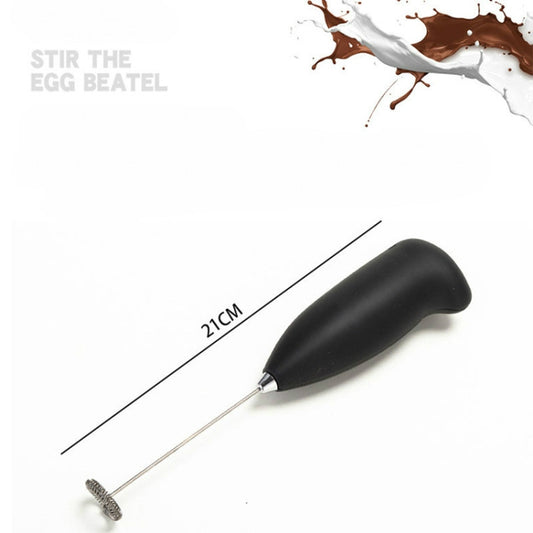 Mini Electric Milk Frother Stainless Steel Handheld Egg Beater Household Small Coffee Foam Frother Milk Foam Maker Mixer Tools - Stirrer & Squeezer by buy2fix | Online Shopping UK | buy2fix