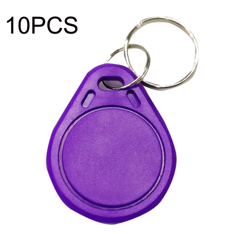 10PCS IC Access Control Card Entree Control M1 Compatibel Fudan Rfid 13.56Mhz Keyfob Sleutelhanger Tag Sleutelhanger(Purple) by buy2fix