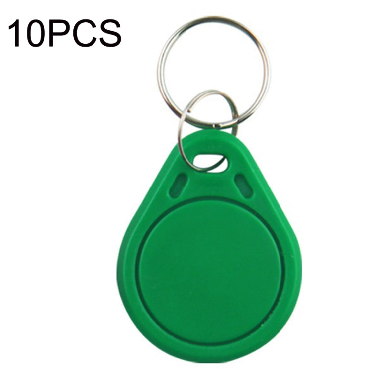 10PCS IC Access Control Card Entree Control M1 Compatibel Fudan Rfid 13.56Mhz Keyfob Sleutelhanger Tag Sleutelhanger(Green) by buy2fix