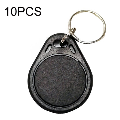 10PCS IC Access Control Card Entree Control M1 Compatibel Fudan Rfid 13.56Mhz Keyfob Sleutelhanger Tag Sleutelhanger(Black) by buy2fix