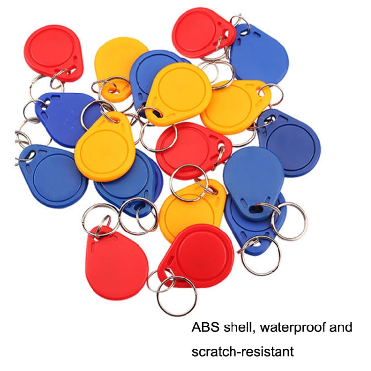 10PCS IC Access Control Card Entree Control M1 Compatibel Fudan Rfid 13.56Mhz Keyfob Sleutelhanger Tag Sleutelhanger(Red) by buy2fix