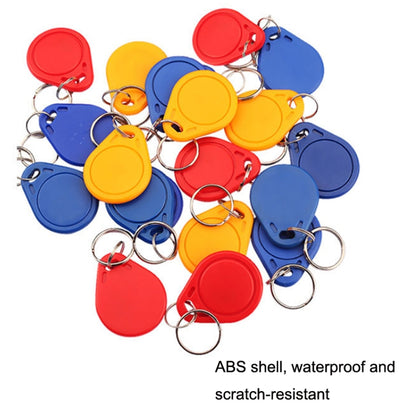 10PCS IC Access Control Card Entree Control M1 Compatibel Fudan Rfid 13.56Mhz Keyfob Sleutelhanger Tag Sleutelhanger(Red) by buy2fix