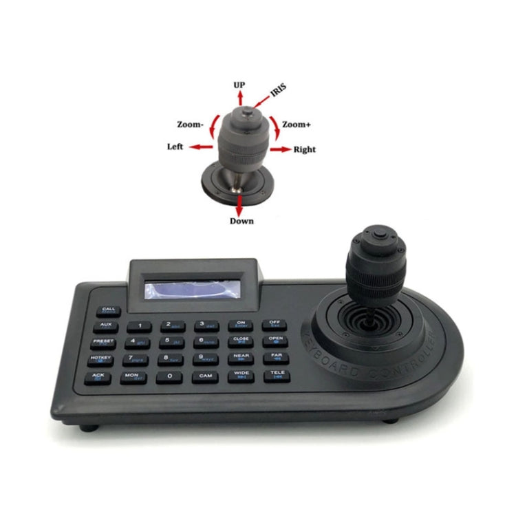 JSK-8003C Monitoring Keyboard PTZ Rocker Ball Camera Keyboard, Specification:4 Axis(UK Plug) by buy2fix
