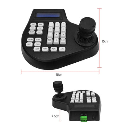 8003H Analog Coaxial Dome Control Keyboard RS485 PTZ, Specification:3 Axis(EU Plug) by buy2fix
