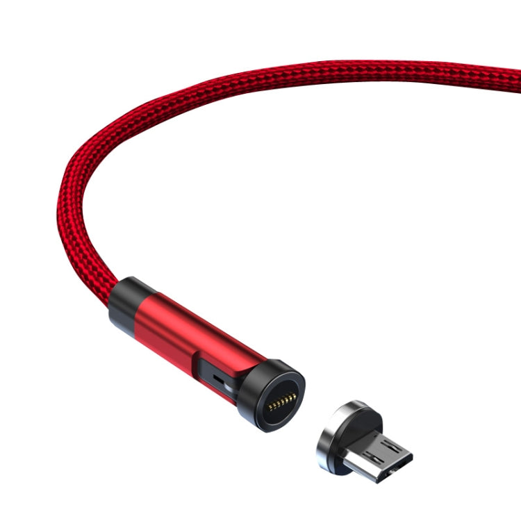 CC57 Micro USB Magnetic Interface Rotating Fast Charging Data Cable, Cable Length: 1m(Red) by buy2fix