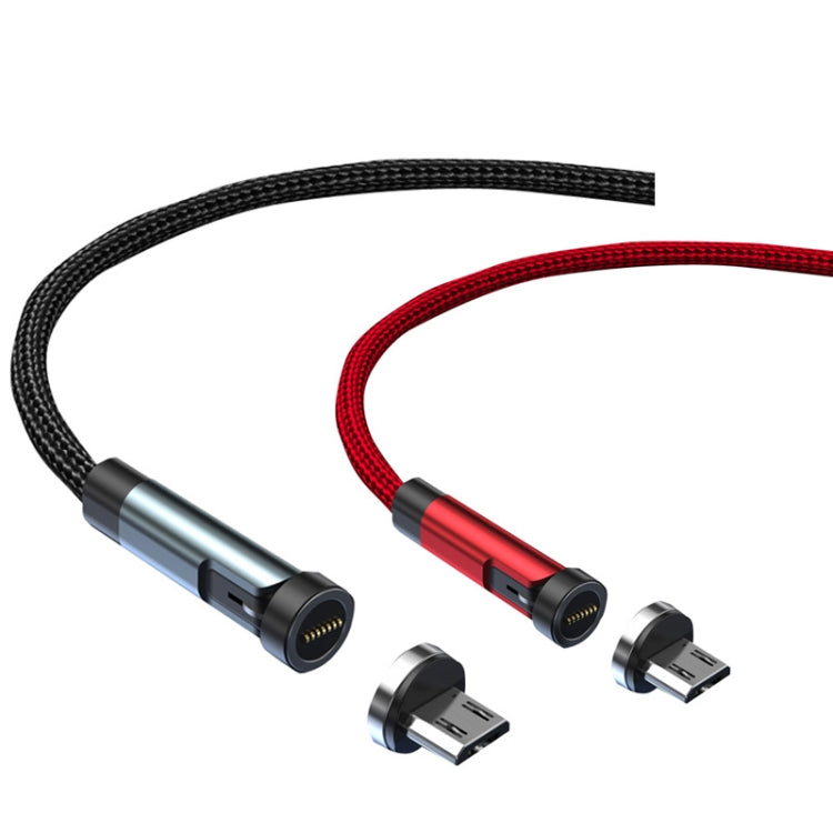 CC57 Micro USB Magnetic Interface Rotating Fast Charging Data Cable, Cable Length 2m (Black) by buy2fix