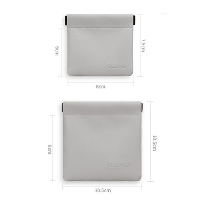 2 PCS Baona Earphone Data Cable Storage Bag Mini Portable U Disk Earphone Bag, Size:Small(Mint Green) - Other Case by Baona | Online Shopping UK | buy2fix