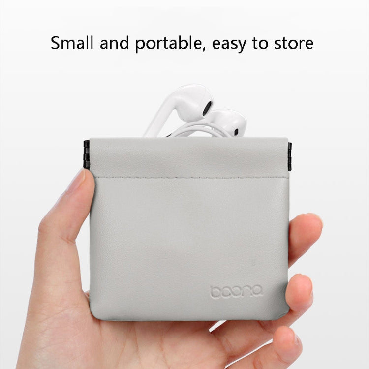 2 PCS Baona Earphone Data Cable Storage Bag Mini Portable U Disk Earphone Bag, Size:Small(Mint Green) - Other Case by Baona | Online Shopping UK | buy2fix
