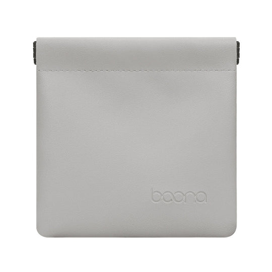 2 PCS Baona Earphone Data Cable Storage Bag Mini Portable U Disk Earphone Bag, Size:Large(Gray)