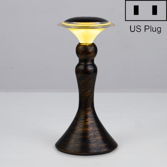 HT-TD2W1 LED Charging Restaurant Bar Decoration Table Lamp, Plug Type:US Plug(Charging Type Bronze) by buy2fix