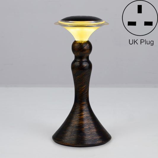 HT-TD2W1 LED Charging Restaurant Bar Decoration Table Lamp, Plug Type:UK Plug(Charging Type Bronze) by buy2fix