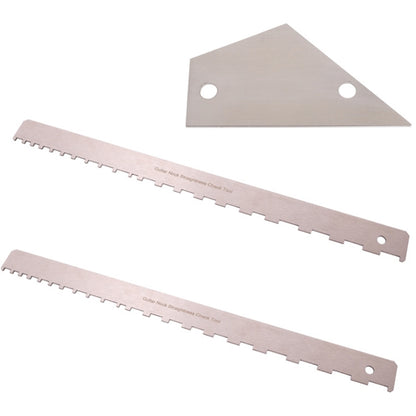 GNR2 Stainless Steel Measurement Bass Guitar Neck Ruler, Style:Single Teeth + Leveling Ruler - String Instrument Accessories by buy2fix | Online Shopping UK | buy2fix