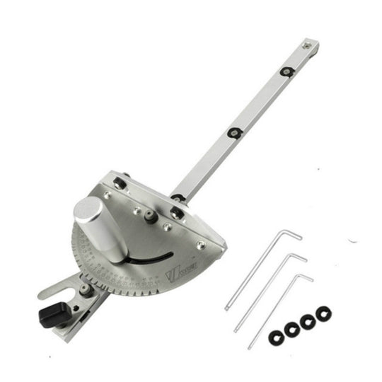 Woodworking Pusher Slide Ruler Woodworking Table Saw Measuring Tool, Style:Aluminum Handle