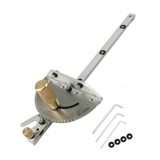 Woodworking Pusher Slide Ruler Woodworking Table Saw Measuring Tool, Style:Copper Handle