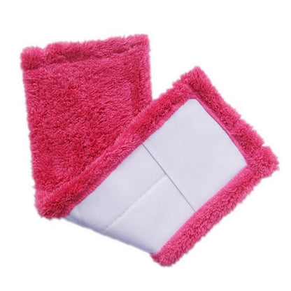 Coral Flannel Head  Padded Flat Replacement Household Company Cleaning Mop Cloth Rag(Red) - Sponges, Cloths & Brushes by buy2fix | Online Shopping UK | buy2fix