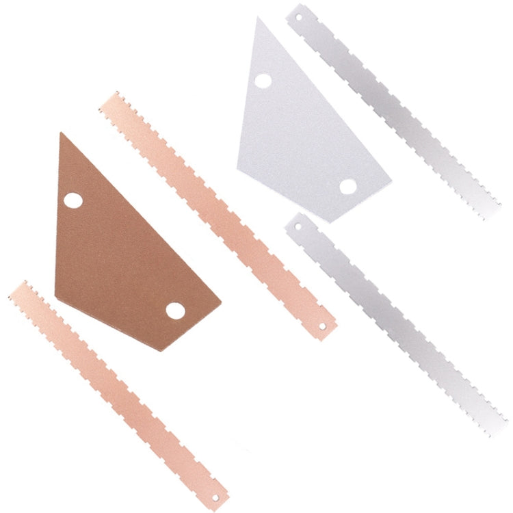 GNR1 Aluminium Measurement Bass Guitar Neck Ruler, Colour:Gold - String Instrument Accessories by buy2fix | Online Shopping UK | buy2fix