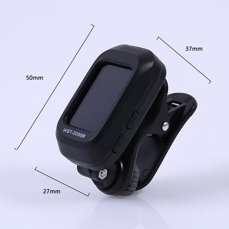 Little Angel WST-2058B Guitar Capo Electronic Tuner, Size:5×3.7×2.7cm(Black) - Guitar Tuner Accessories by buy2fix | Online Shopping UK | buy2fix