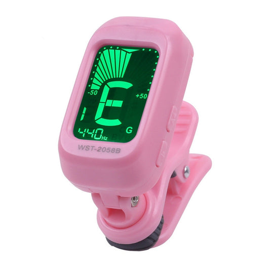 Little Angel WST-2058B Guitar Capo Electronic Tuner, Size:5×3.7×2.7cm(Pink) - Guitar Tuner Accessories by buy2fix | Online Shopping UK | buy2fix