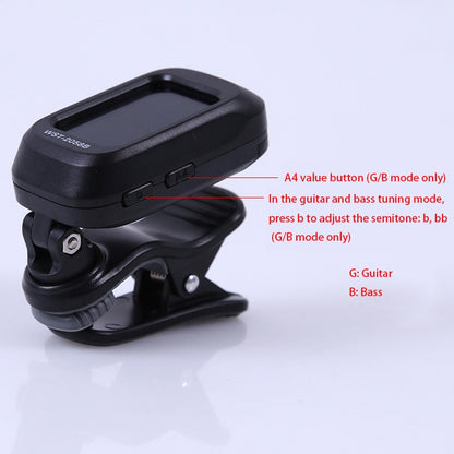 Little Angel WST-2058B Guitar Capo Electronic Tuner, Size:5×3.7×2.7cm(Pink) - Guitar Tuner Accessories by buy2fix | Online Shopping UK | buy2fix