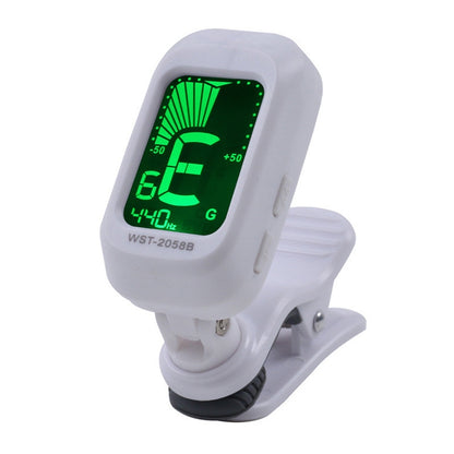 Little Angel WST-2058B Guitar Capo Electronic Tuner, Size:5×3.7×2.7cm(White) - Guitar Tuner Accessories by buy2fix | Online Shopping UK | buy2fix