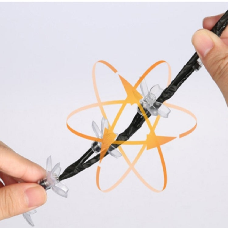 48 Lights Cherry Tree Lamp Table Lamp Room Layout Decoration Creative Bedside Night Light Gift, Style:Bauhinia Black Tree by buy2fix