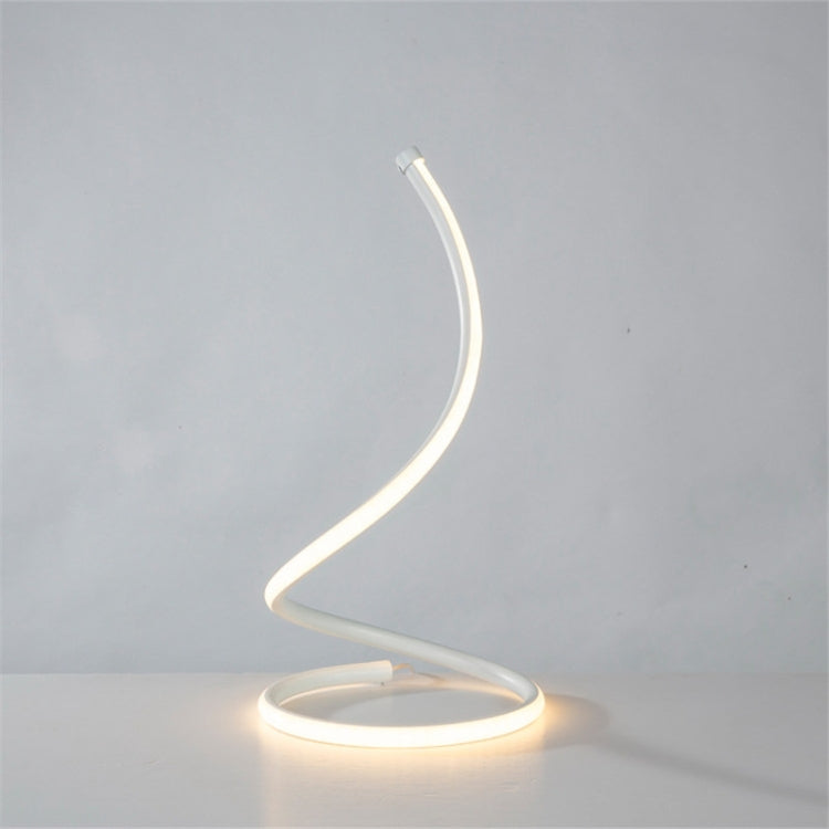 LED Spiral Table Lamp Home Living Room Bedroom Decoration Lighting Bedside Light, Specifications:EU Plug(Gold) by buy2fix