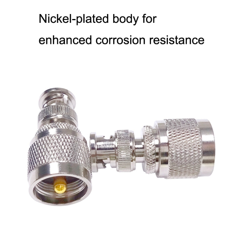 BNC Male To UHF PL259 Male Straight RF Coax Adapter Convertor by buy2fix