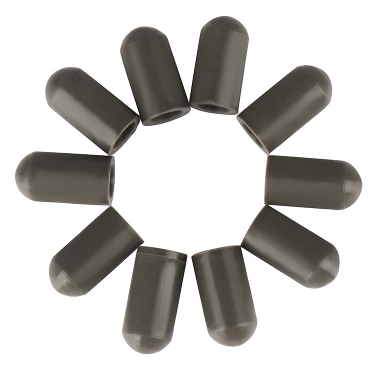 10PCS Gray Silicone Drum Stick Cover, Size:1.7×0.59×0.87cm - Percussion Accessories by buy2fix | Online Shopping UK | buy2fix