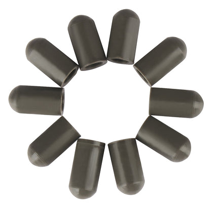 10PCS Gray Silicone Drum Stick Cover, Size:1.7×0.59×0.87cm - Percussion Accessories by buy2fix | Online Shopping UK | buy2fix